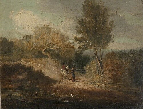 Huntsman Asking the Way, , George Morland