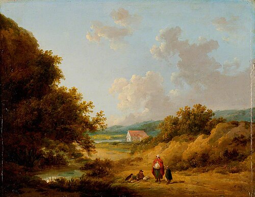 Landscape with a Gypsy Family, , George Morland