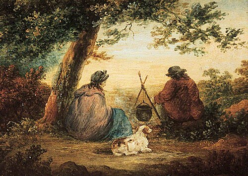Gipsy Camp, , George Morland