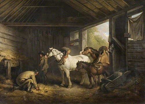 Interior of a Stable, , George Morland