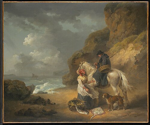 Selling Fish, 1792, George Morland