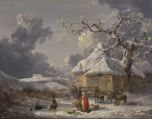 Winter Landscape with Figure, 1785, George Morland