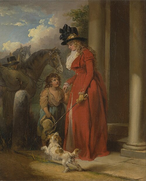 The Squire's Door, 1790, George Morland