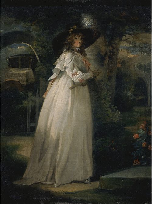 Portrait of a Girl in a Garden, 1786, George Morland
