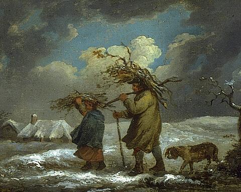 A Wintry Landscape, , George Morland