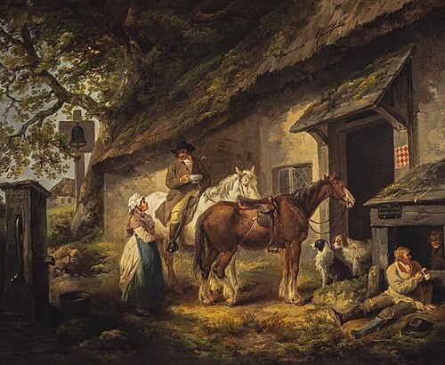 The Public House Door, 1792, George Morland