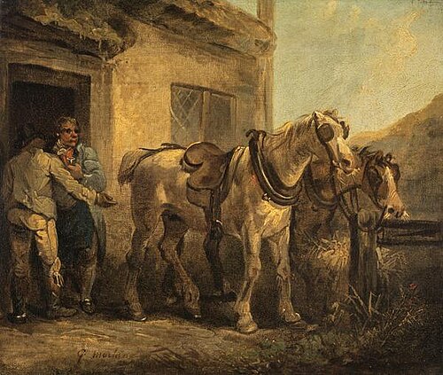 The Stable Door, 1827, George Morland