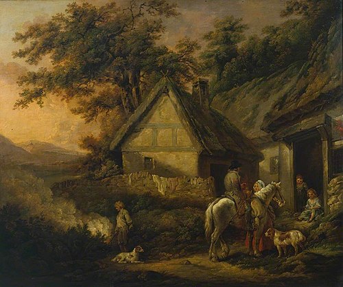 Door of a Village Inn, , George Morland