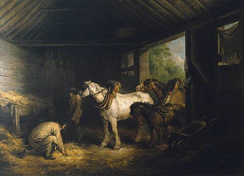 Inside of a Stable, 1791, George Morland