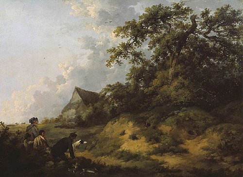 Rabbiting, 1792, George Morland
