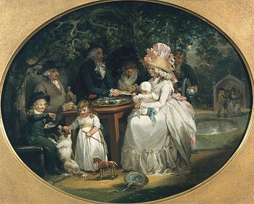 The Tea Garden, 1790, George Morland