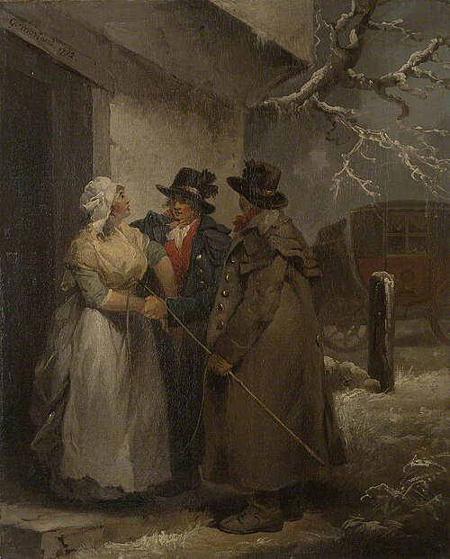 The Departure, 1792, George Morland