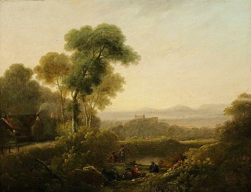 Wooded Landscape with Figures, 1792, George Morland