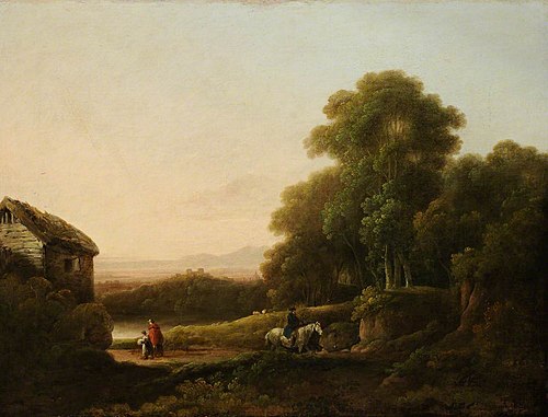Wooded Landscape with Figures, 1792, George Morland