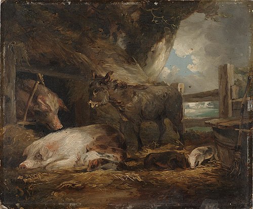 Visit to the Pig Sty, , George Morland