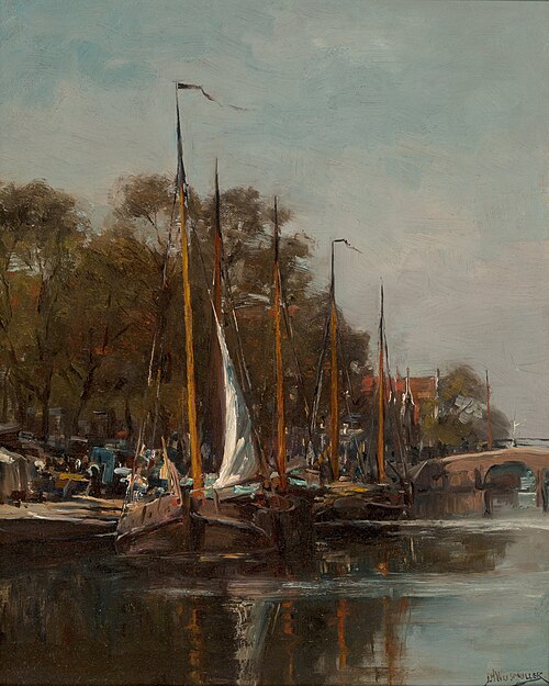 Dutch Sailboat in Summer, , Jan Hillebrand Wijsmuller