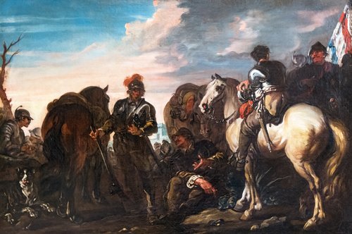 Halte de soldats, 1726, Charles Parrocel