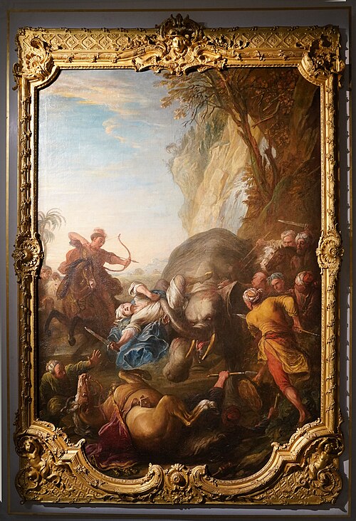 Chasse à l'éléphant, 1737, Charles Parrocel