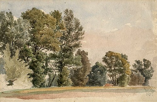 Ob robu gozda, 1880, Alojz Eberl