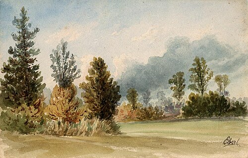 Črnski log pri Muri, 1880, Alojz Eberl