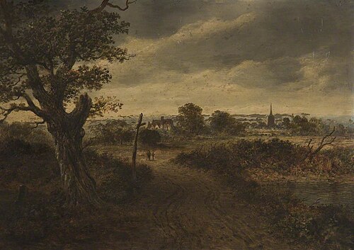 A View in Surrey, 1868, James Nasmyth