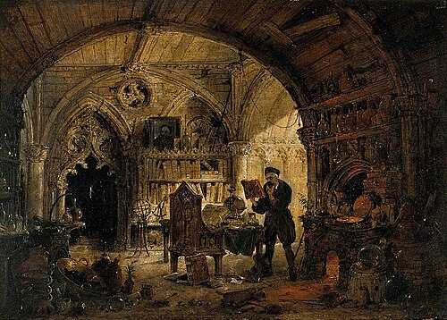 An Alchemist in His Laboratory, , James Nasmyth