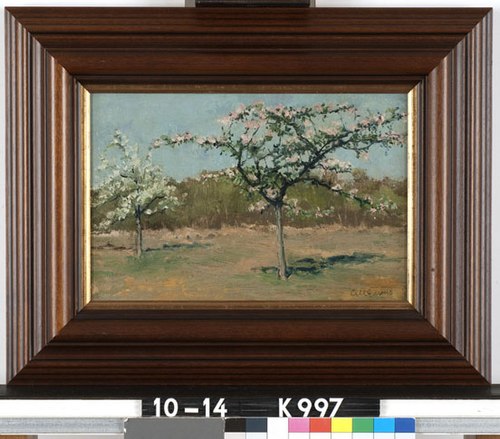 Twee bloeiende bomen, 1922, Coenraad Garms