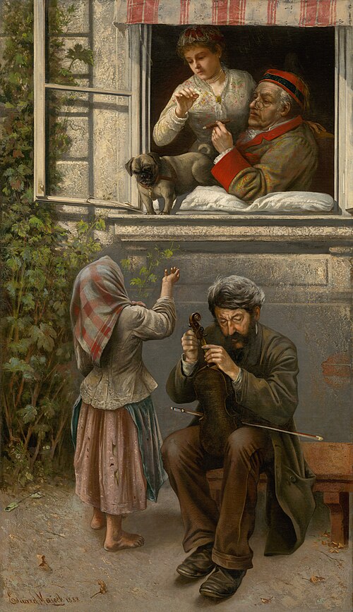 Blind Joe (Street Violinist), 1888, Eduard Majsch