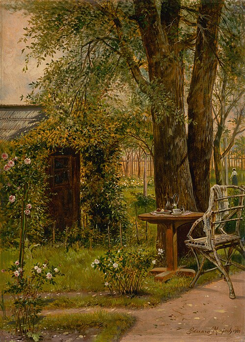 Garden with a Table, 1902, Eduard Majsch