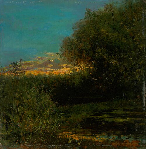 Sunset and Tree Shade, 1894, Eduard Majsch