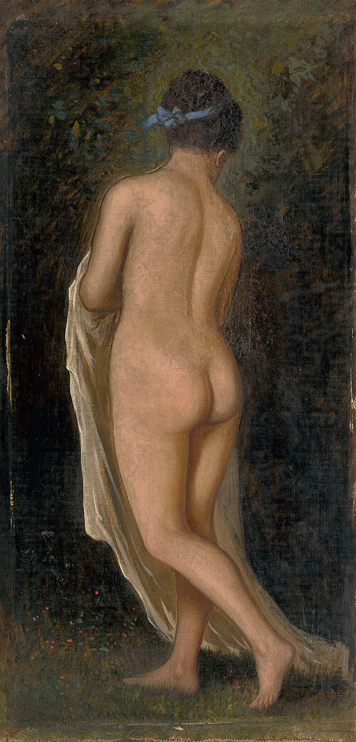 Study of a Standing Female Nude, 1880, Eduard Majsch