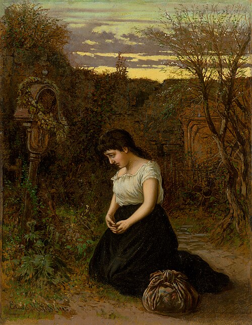 Na cintoríne, 1885, Eduard Majsch
