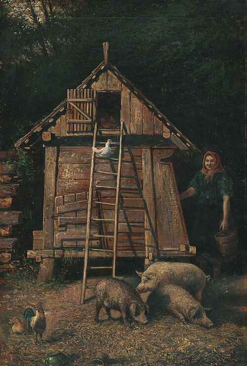 Vidiecky motív, 1890, Eduard Majsch