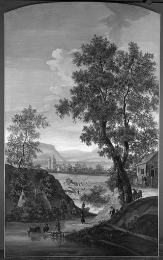 Rivierlandschap met hooioogst, 1760, Pieter Jan van Liender