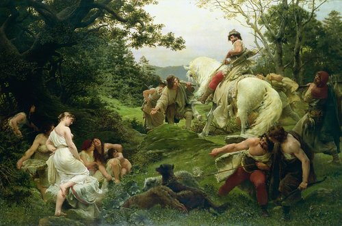 Oldřich and Božena, 1884, František Ženíšek