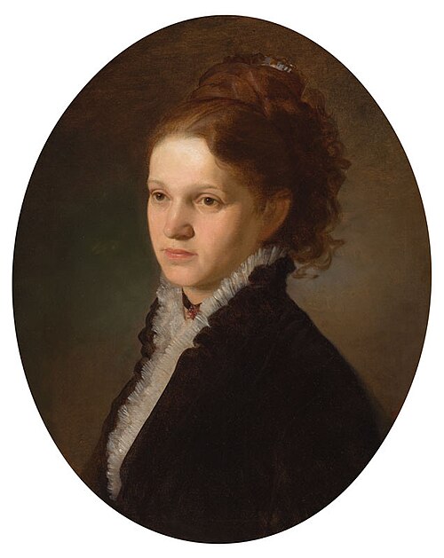 Portrait of Mrs. Fričová, 1890, František Ženíšek