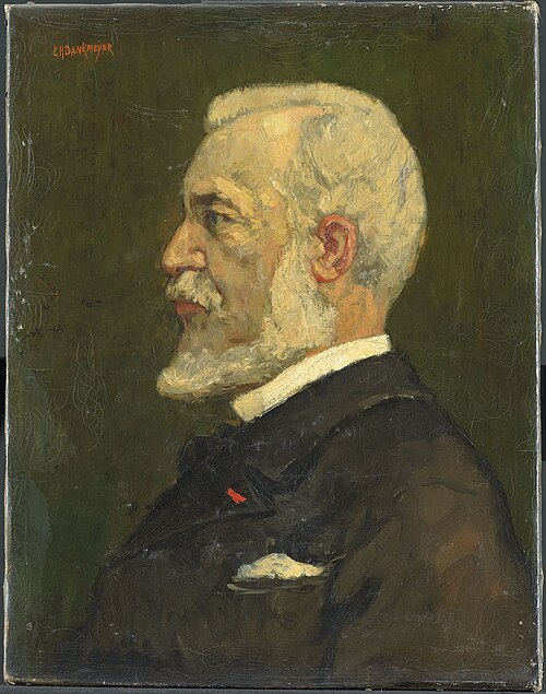 portrait of Johannes Bosboom, 1880, Charles Dankmeijer