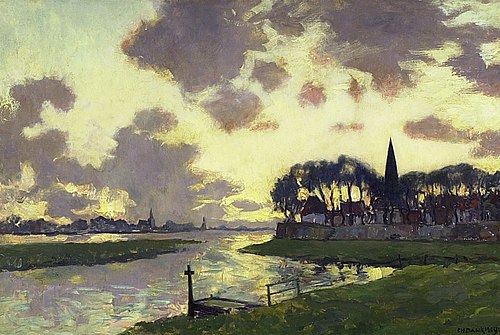 Rivierlandschap, 1900, Carel Dankmeyer