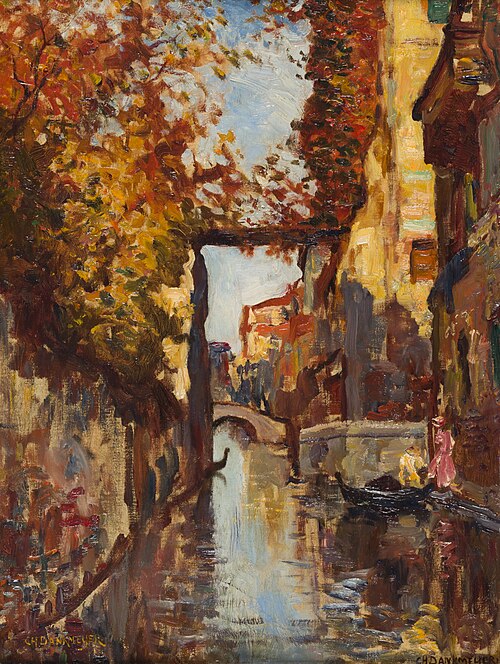 Een kanaal in Venetië, 1910, Charles Dankmeijer