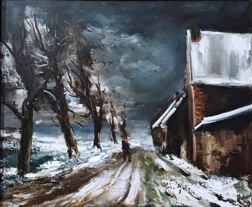 Snowy Landscape, 1950, Maurice de Vlaminck
