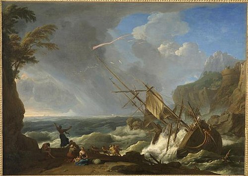 Shipwreck, 1715, Adrien Manglard