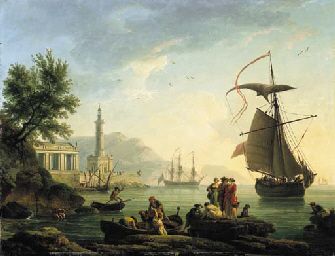 View of Harbor, 1715, Adrien Manglard