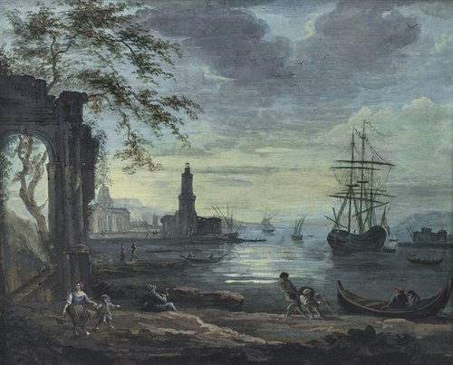 Marine with Figures, 1720, Adrien Manglard