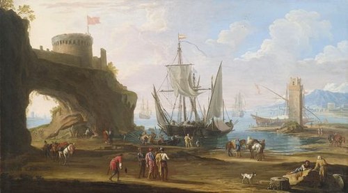 arch harbour, 1712, Adrien Manglard