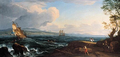 Coastal Landscape, 1750, Adrien Manglard