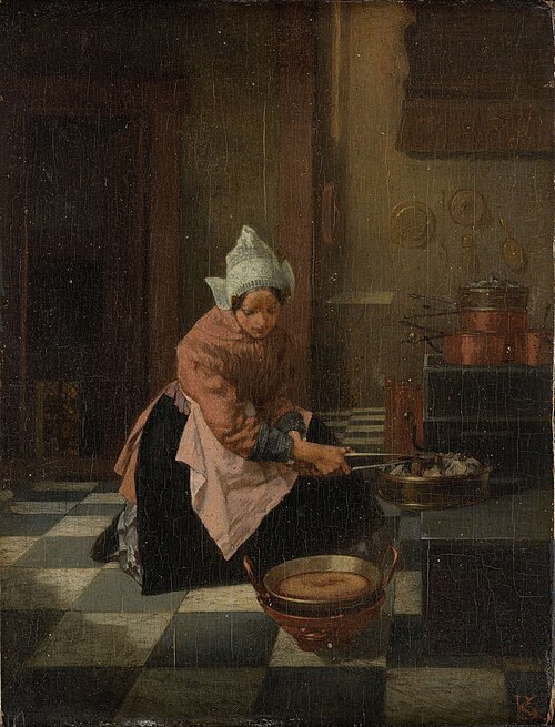 The Waffle Maker, 1850, Alexander Hugo Bakker Korff