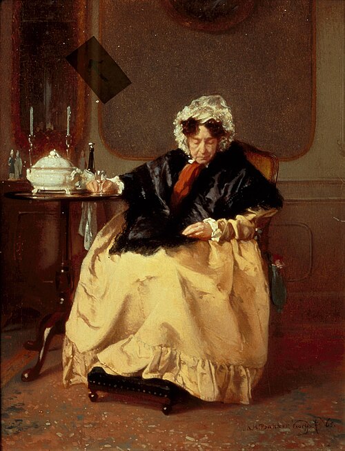 Bouillon en een glas port, 1865, Alexander Hugo Bakker Korff