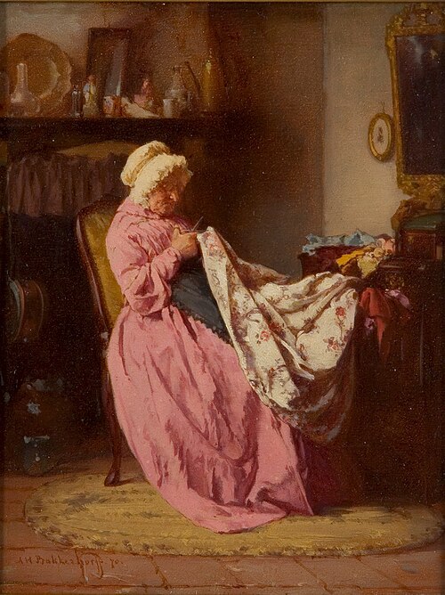 Die Näherin, 1870, Alexander Hugo Bakker Korff