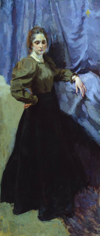 Portrait of E. M. Martynova, 1896, Ossip Braz