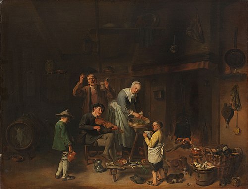 Famille paysanne qui chante, 1650, Pieter Duyfhuysen